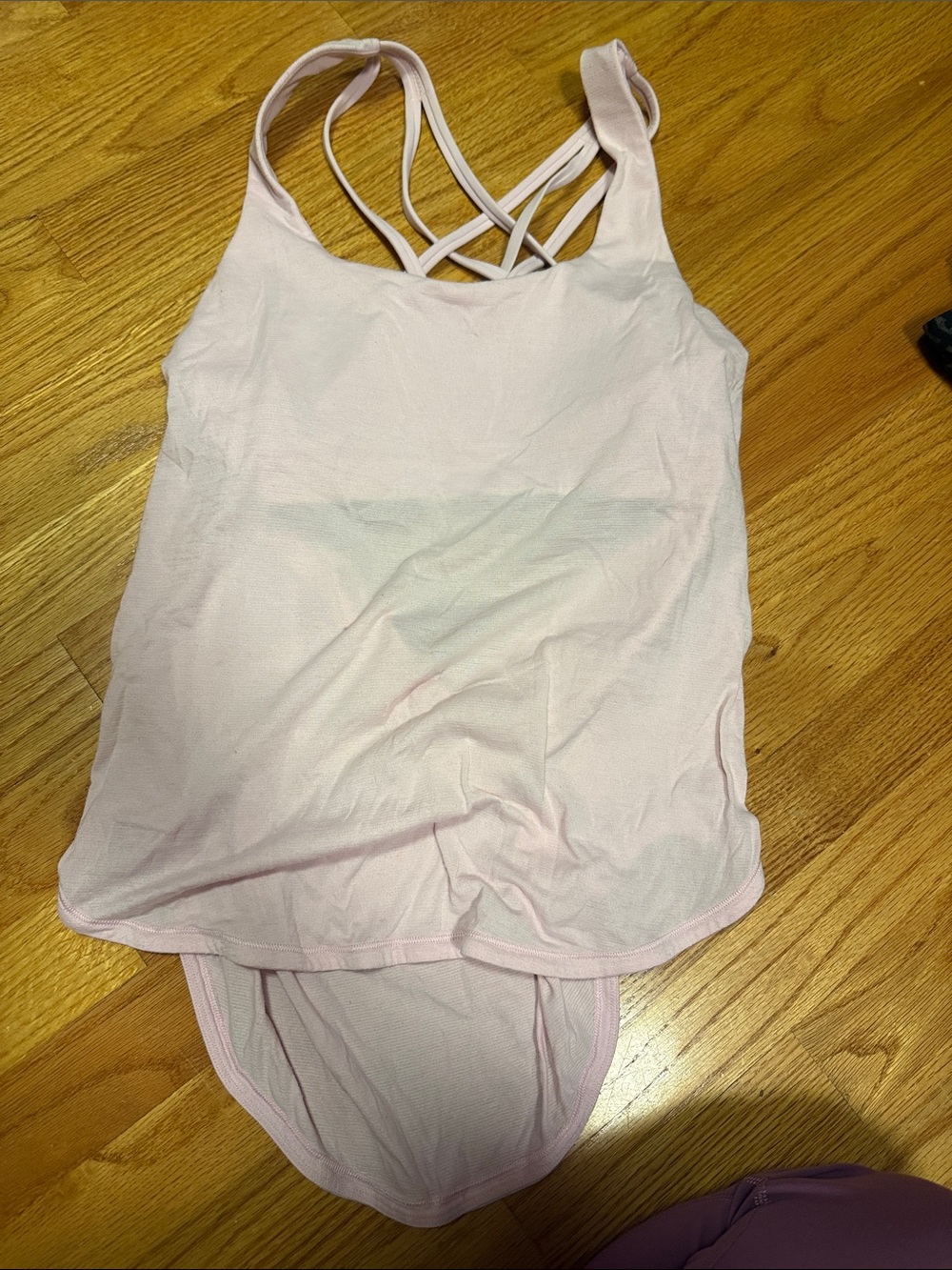 Lululemon Light Blush Crisscross Back Tank size 6